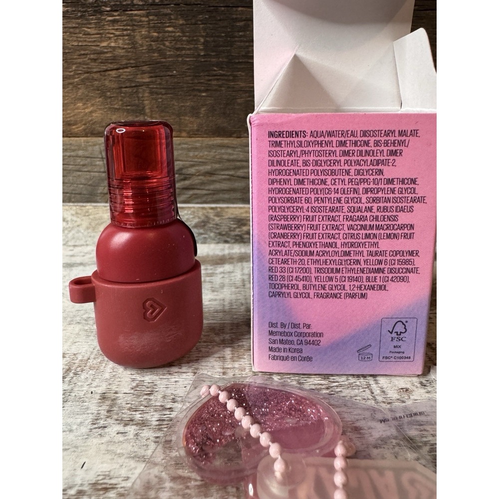 Kaja Jelly Charm Lip + Blush Glazed Keychain Stain 02 Squeeze Guava | MSRP = $25 - Picture 3 of 4